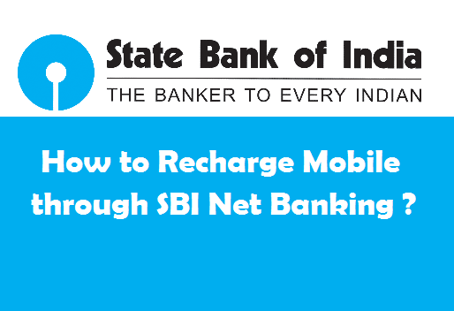 Recharge Mobile in SBI Online