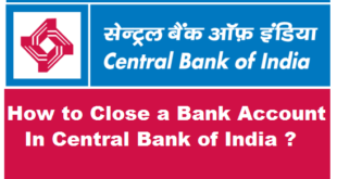 Close Central Bank of India Account