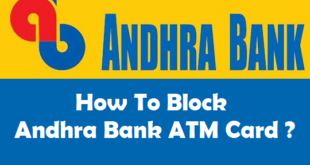 How to Block Andhra Bank ATM Card