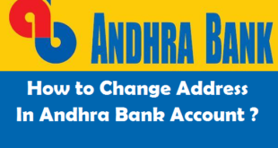 How to Change Address in Andhra Bank Account