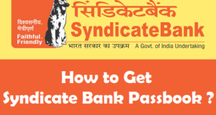 How to Get Syndicate Bank Passbook