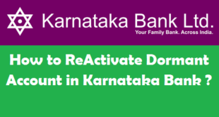 How to Reactivate Dormant Account in Karnataka Bank
