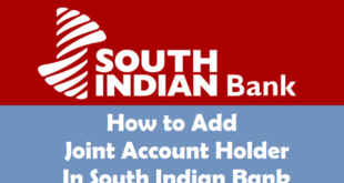 How to Add Joint Account Holder in South Indian Bank