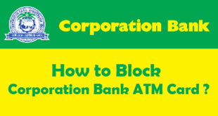 How to Block Corporation Bank ATM Card