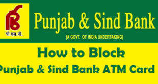 How to Block Punjab & Sind Bank ATM Card