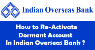 How to Reactivate Dormant Account in Indian Overseas Bank