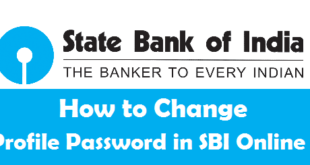 How to Change Profile Password in SBI Online