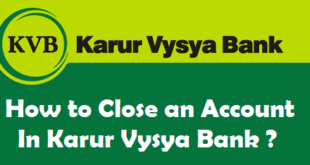 How to Close an Account in Karur Vysya Bank