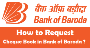 How to Request Cheque Book in Bank of Baroda