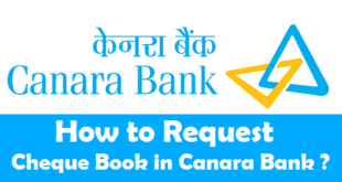 How to Request Cheque Book in Canara Bank