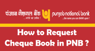 How to Request Cheque Book in PNB
