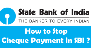 How to Stop Cheque Payment in SBI