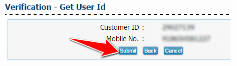 Verification to Get User ID