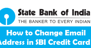 How to Change Email Address in SBI Credit Card