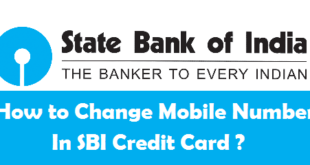 How to Change Mobile Number in SBI Credit Card