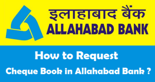 How to Request Cheque Book in Allahabad Bank