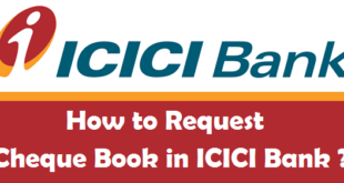 How to Request Cheque Book in ICICI Bank