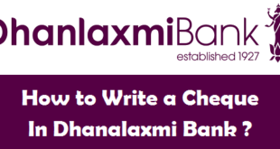 How to Write a Cheque in Dhanalaxmi Bank