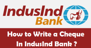 How to Write a Cheque in IndusInd Bank