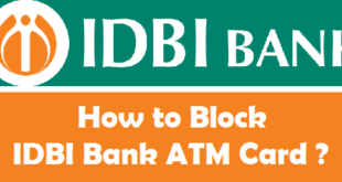 How to Block IDBI Bank ATM Card