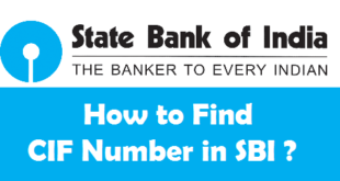 How to Find CIF Number in SBI