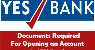 Documents Required for Opening an Account in YES Bank