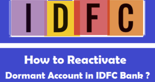 How to Reactivate Dormant Account in IDFC Bank