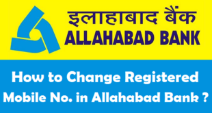 How to Change Registered Mobile Number in Allahabad Bank