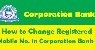 How to Change Registered Mobile Number in Corporation Bank