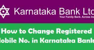How to Change Registered Mobile Number in Karnataka Bank