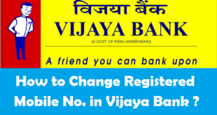How to Change Registered Mobile Number in Vijaya Bank