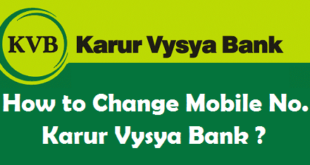How to Change Registered Mobile Number in Karur Vysya Bank
