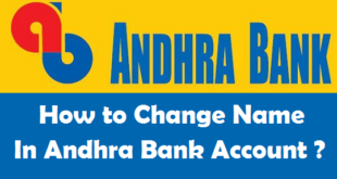 How to Change Name in Andhra Bank Account