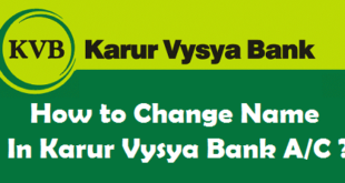 How to Change Name in Karur Vysya Bank Account